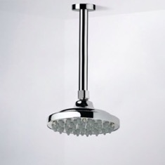 6 inch Ceiling Mount Rain Shower Head With Arm, Chrome